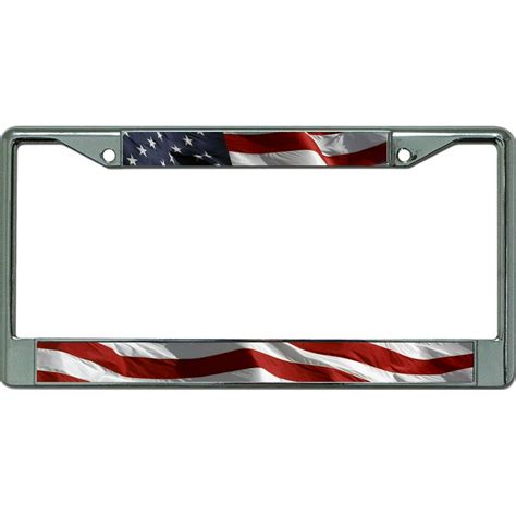 patriotic license plate frame